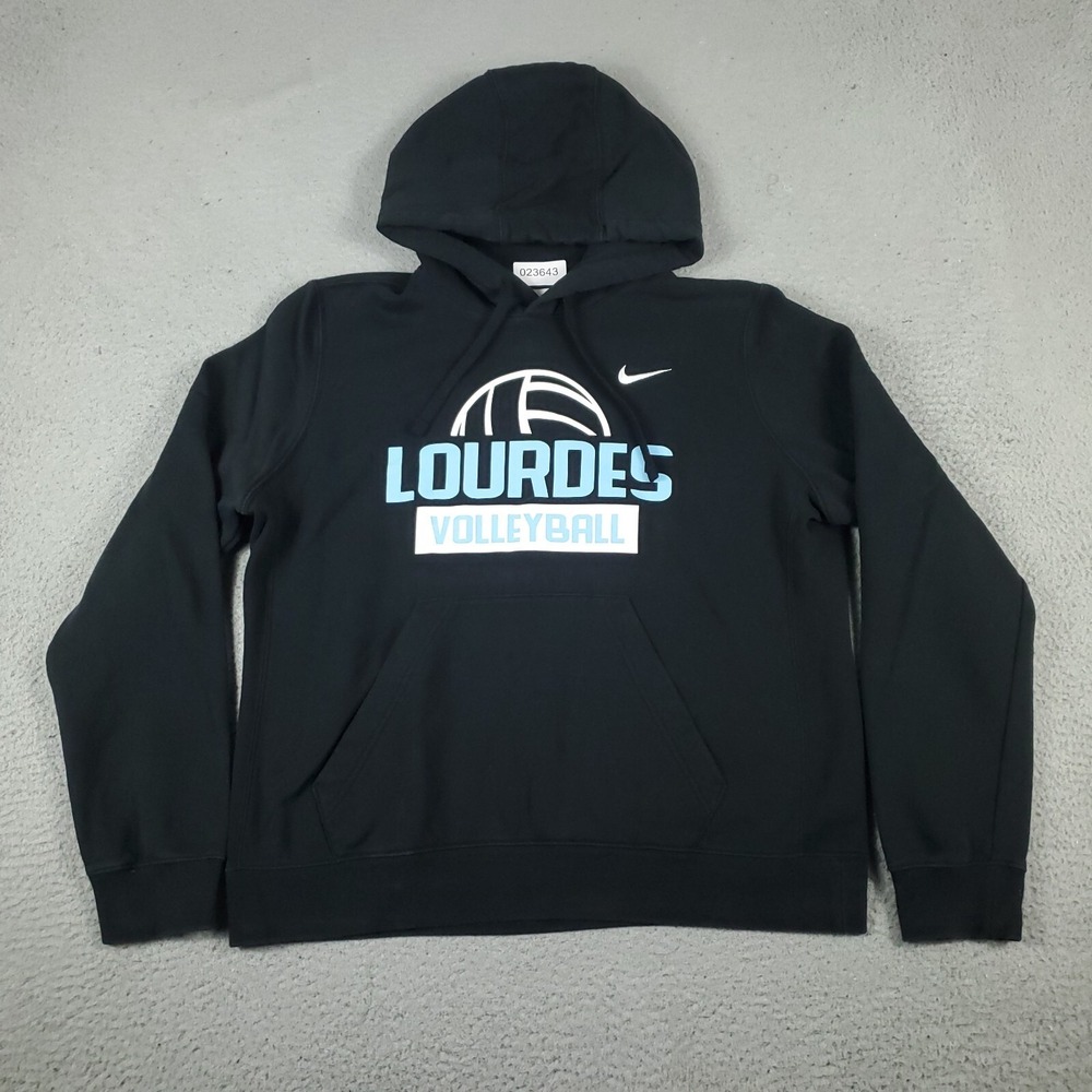 Nike Sweater Womens Large Black Pullover Hoodie Sweatshirt Ladies